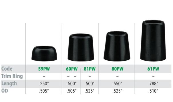 ferrules-pour-drivers-et-bois-.335quot;-61pw-.788quot;-x12